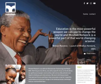 Mindset.co.za(Educational solutions for formal education and health. Mindset has three principle programmes) Screenshot