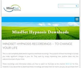 Mindsethypnosisdownloads.com(Hypnosis recordings to change your life) Screenshot
