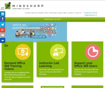 Mindsharp.com(SharePoint Training and Education) Screenshot