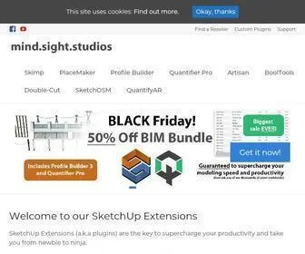 Mindsightstudios.com(SketchUp Plugins for maximum Productivity) Screenshot