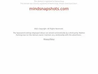 Mindsnapshots.com(mindsnapshots) Screenshot