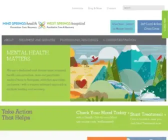 Mindspringshealth.org(Mind Springs Health) Screenshot