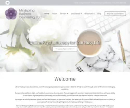 Mindspringwellnessllc.com(Mindspring Wellness Counseling) Screenshot