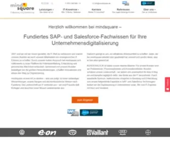 Mindsquare.de(SAP Berater und Entwickler für Ihr Unternehmen) Screenshot