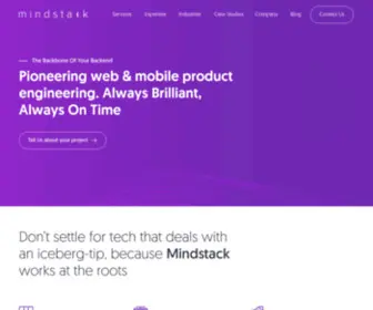Mindstacktechnologies.com(Pioneering Web & Mobile Product Engineering) Screenshot