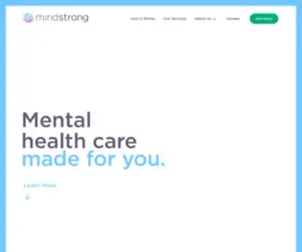 Mindstrong.com(The Mindstrong Health mission) Screenshot