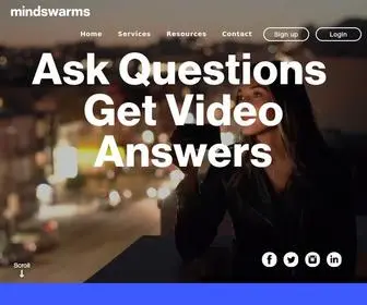 Mindswarms.com(Video Surveys To Unlock Consumer Emotions From Qualitative Research) Screenshot