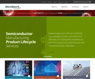 Mindteck.com(Product Engineering Solutions) Screenshot