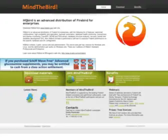 Mindthebird.com(Launch of true open source database Firebird 2.5) Screenshot