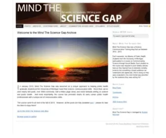Mindthesciencegap.org(Ten students) Screenshot
