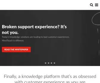 Mindtouch.com(A new way to fix broken customer experience. MindTouch) Screenshot