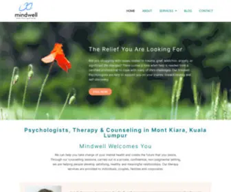 Mindwell.com.my(Psychologists, Therapy & Counseling Kuala Lumpur, Malaysia) Screenshot