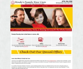 Mindyfamilyhair.com(Mindy's Family Hair Care) Screenshot