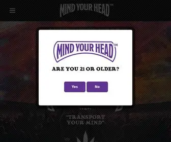 Mindyourheadcannabis.com(Mind Your Head) Screenshot