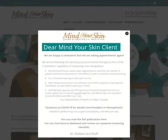 Mindyourskin.com(Cosmetic Skin Care) Screenshot