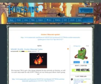 Minecade.com(Funnest Source for Minecraft Server Games) Screenshot