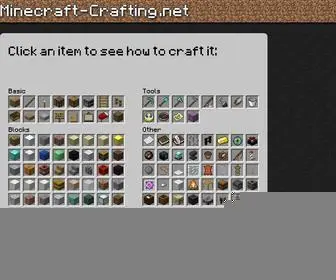 Minecraft-Crafting.net(Minecraft Crafting) Screenshot