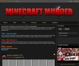 Minecraft-Murder.net(Minecraft Murder) Screenshot