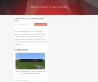 Minecraft-PE.com(Всё о Minecraft на Android Заходи к нам на и сможешь бесплатно скачать Майнкрафт ПЕ) Screenshot