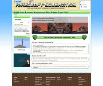 Minecraft-Schematics.net(Very fast website about Minecraft schematics) Screenshot