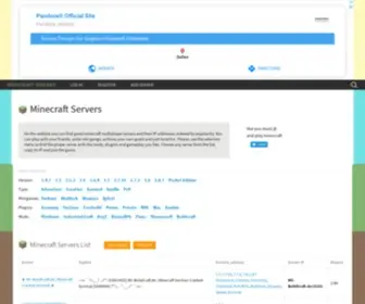 Minecraft-Servers.top(List of Minecraft multiplayer servers) Screenshot