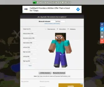 Minecraft-Skin-Viewer.net(Minecraft Skin Viewer 3D) Screenshot