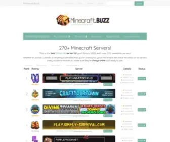 Minecraft.buzz(Minecraft Server List) Screenshot