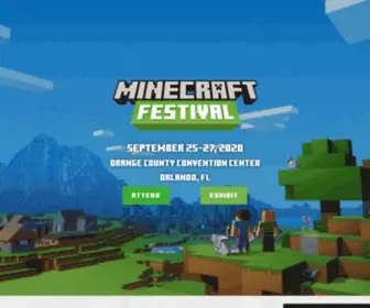 Minecraftfestival.com(Fall 2021) Screenshot