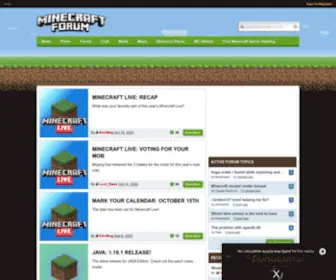Minecraftforum.net(Minecraft Forum) Screenshot