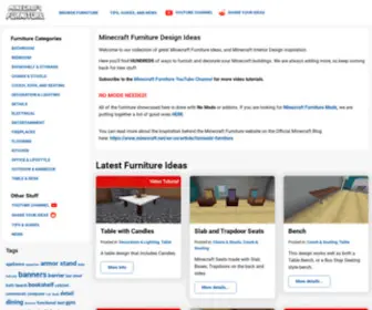 Minecraftfurniture.net(Minecraft Furniture Ideas and Tips) Screenshot