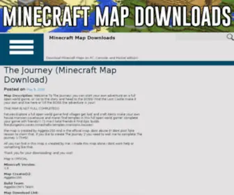Minecraftmapdownloads.com(Minecraftmapdownloads) Screenshot