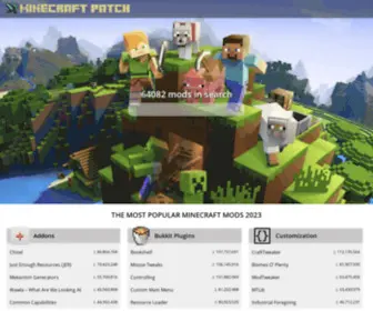Minecraftpatch.com(The most popular mods 2024 for Minecraft) Screenshot