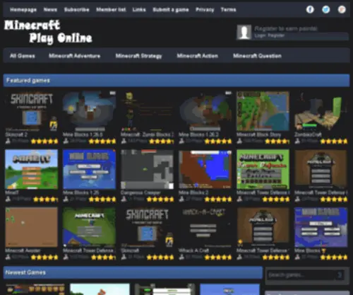 Minecraftplayonline.net(Minecraftplayonline) Screenshot