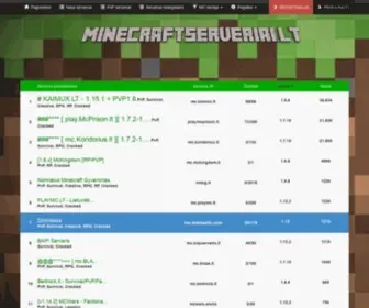 Minecraftserveriai.lt(Minecraft Serveriai) Screenshot