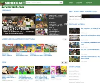 Minecraftserversweb.com(Minecraft Servers Web) Screenshot