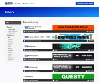 Minecraftservery.eu(Minecraft server list) Screenshot