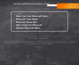 Minecraftskinscreator.com(Minecraft Skins Creator Online) Screenshot