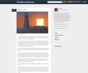 Minecraftteacher.net(The Minecraft Teacher) Screenshot