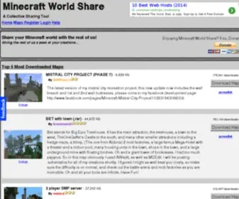 MinecraftWorldshare.com(Minecraft World Share) Screenshot