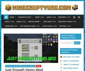 Minecraftyard.com(Minecraft Mods and Resource Packs) Screenshot