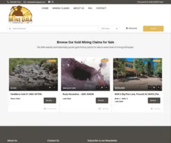 Minedata.us(Arizona Gold Mining Claims for Sale) Screenshot