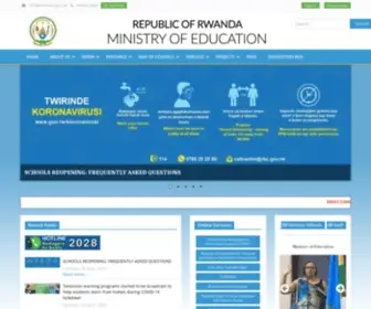 Mineduc.gov.rw(Republic of Rwanda) Screenshot