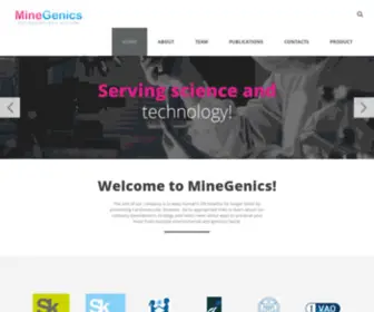 Minegenics.com(Minegenics) Screenshot