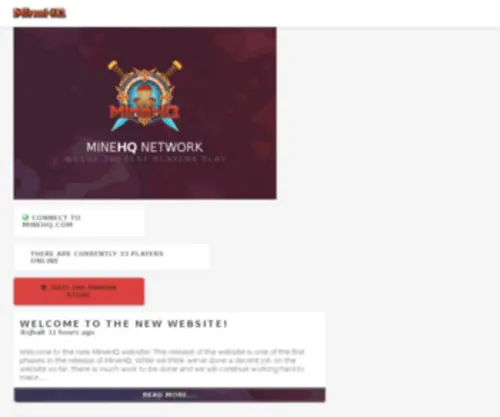 Minehq.com(Minehq) Screenshot