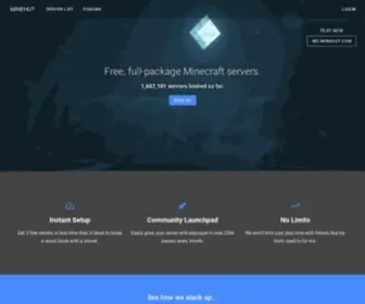 Minehut.com(The best free Minecraft servers host) Screenshot
