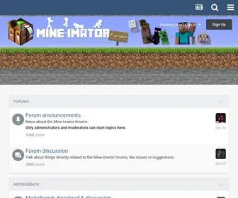 Mineimatorforums.com(Mine-imator forums) Screenshot