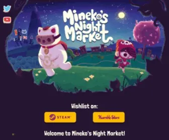 Minekosnightmarket.com(Mineko’s Night Market) Screenshot