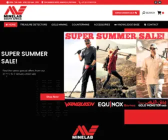 Minelab.co.za(World's Best Metal Detecting Technologies) Screenshot