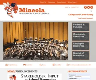 Mineolaisd.net(Mineola Independent School District) Screenshot
