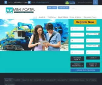 Mineportal.in(Mine portal) Screenshot